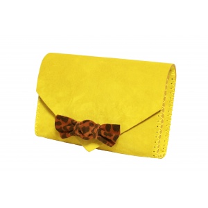 yellow animal print candy bag