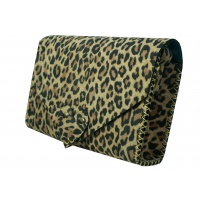 Animal Print Suede Leather Handmade Bag 