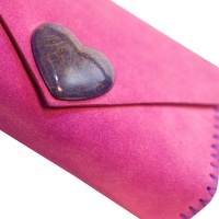 Taraxacumofficinale Resin and Leather Handmade Bag by Carmenittta