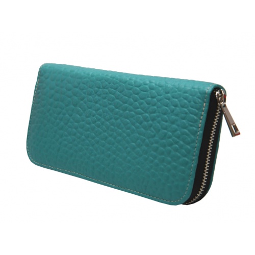 Turquoise Leather Wallet