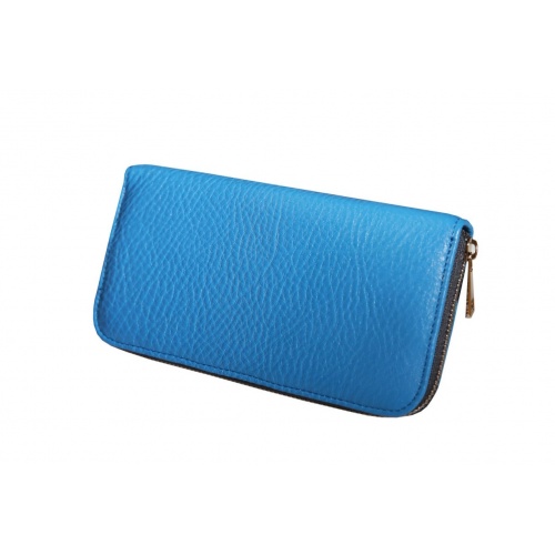 Blue Leather Wallet