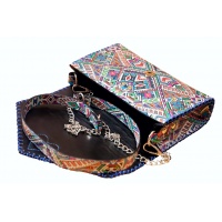 Traditional Colorful Printed Leather Bag by Carmenittta