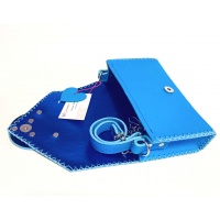 Handmade Blue Leather Lollypopbag Carmenittta