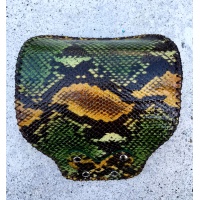 Snakeprinted Leather Sunglasses Handsewn Case