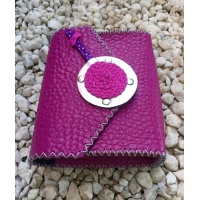 Handmade Purple Leather Lollypop Bag