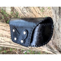 Black Leather Sunglasses Handsewn Case