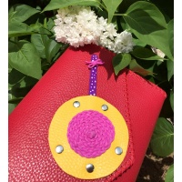 Handmade Red Leather Lollypop Bag Carmenittta