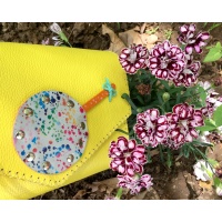 Handmade Yellow Leather Lollypop Bag Carmenittta