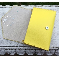 Handmade Yellow Leather Lollypop Bag Carmenittta