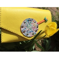 Handmade Yellow Leather Lollypop Bag Carmenittta