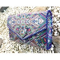 Traditional Colorful Printed Leather Handmade Bag