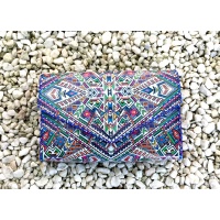 Traditional Colorful Printed Leather Handmade Bag