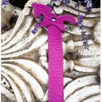 Purple Leather Unicorn Bookmark